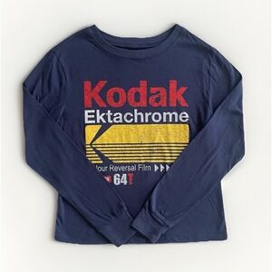 Kodak Photography Graphic Tee Small Navy Classic Urban Streetwear